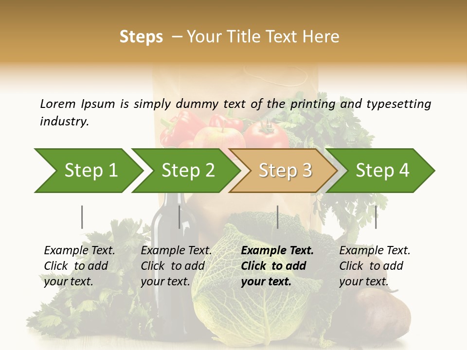 Fresh Grocery Green PowerPoint Template
