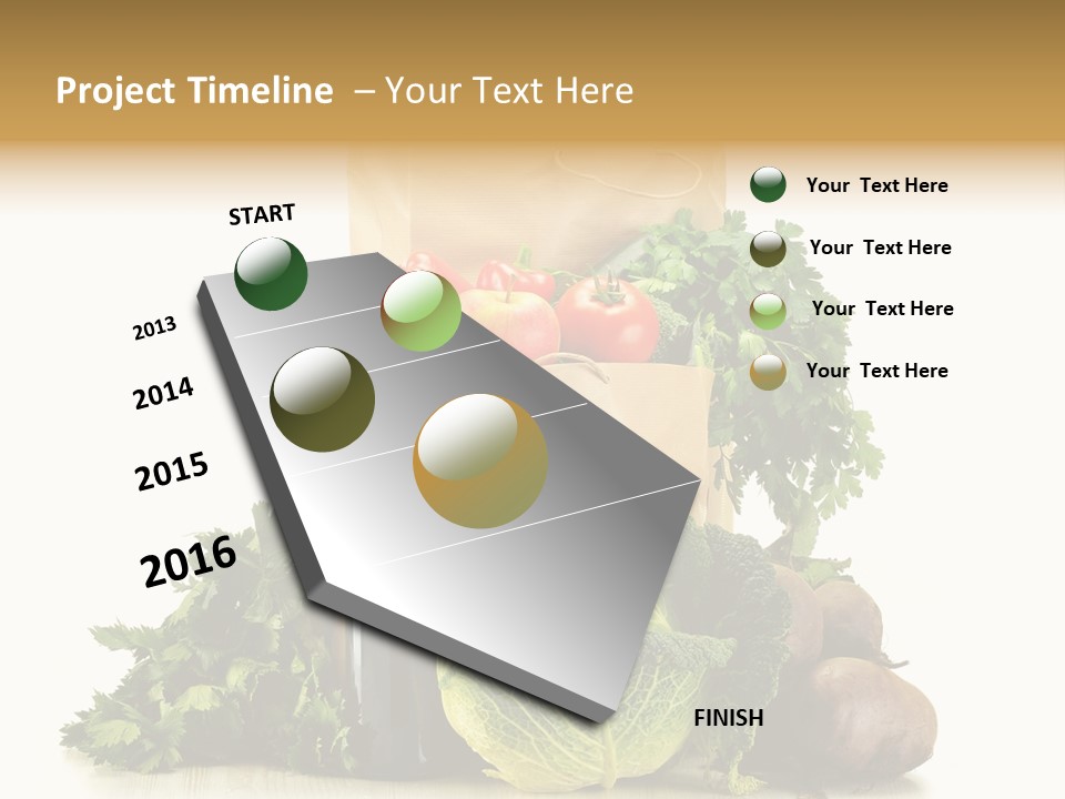 Fresh Grocery Green PowerPoint Template