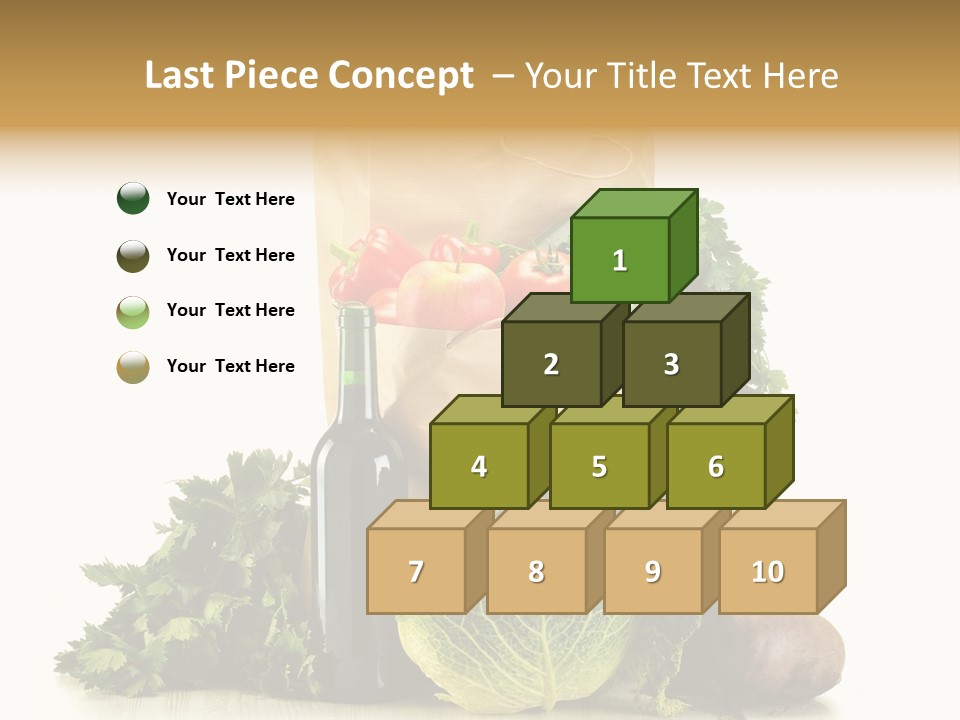 Fresh Grocery Green PowerPoint Template