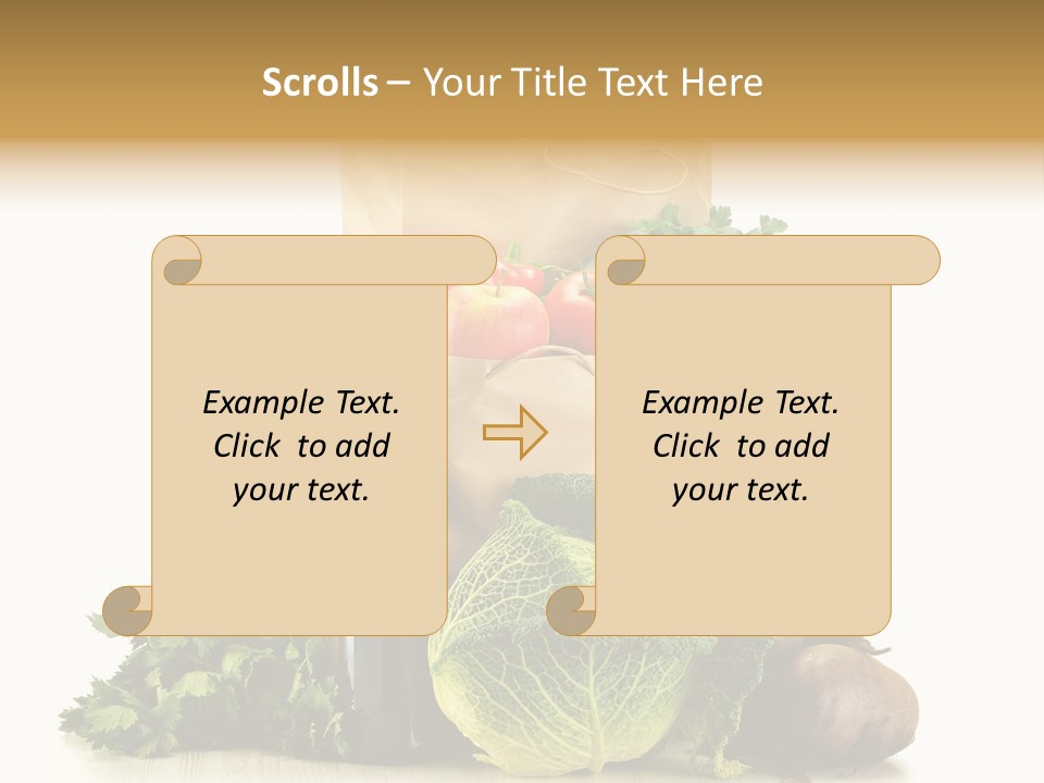 Fresh Grocery Green PowerPoint Template