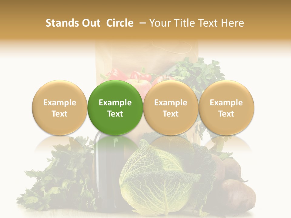 Fresh Grocery Green PowerPoint Template