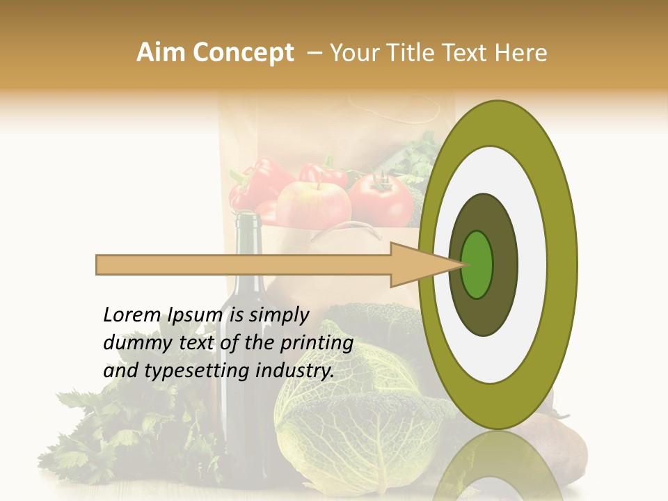 Fresh Grocery Green PowerPoint Template
