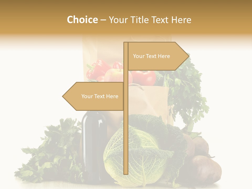 Fresh Grocery Green PowerPoint Template