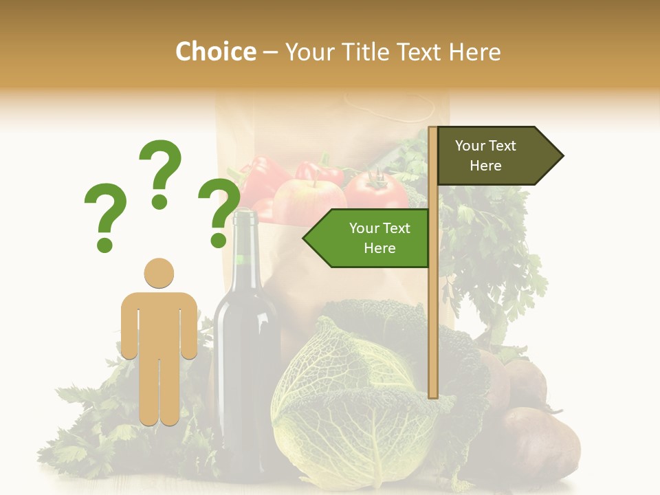 Fresh Grocery Green PowerPoint Template
