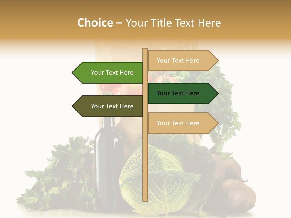 Fresh Grocery Green PowerPoint Template