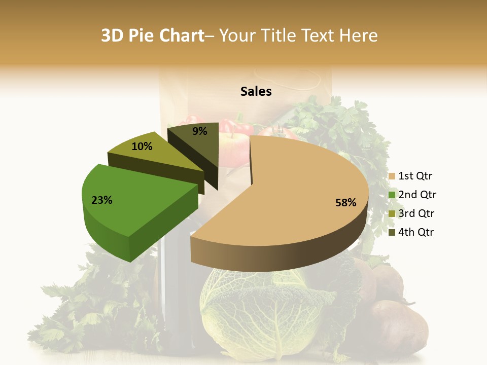 Fresh Grocery Green PowerPoint Template