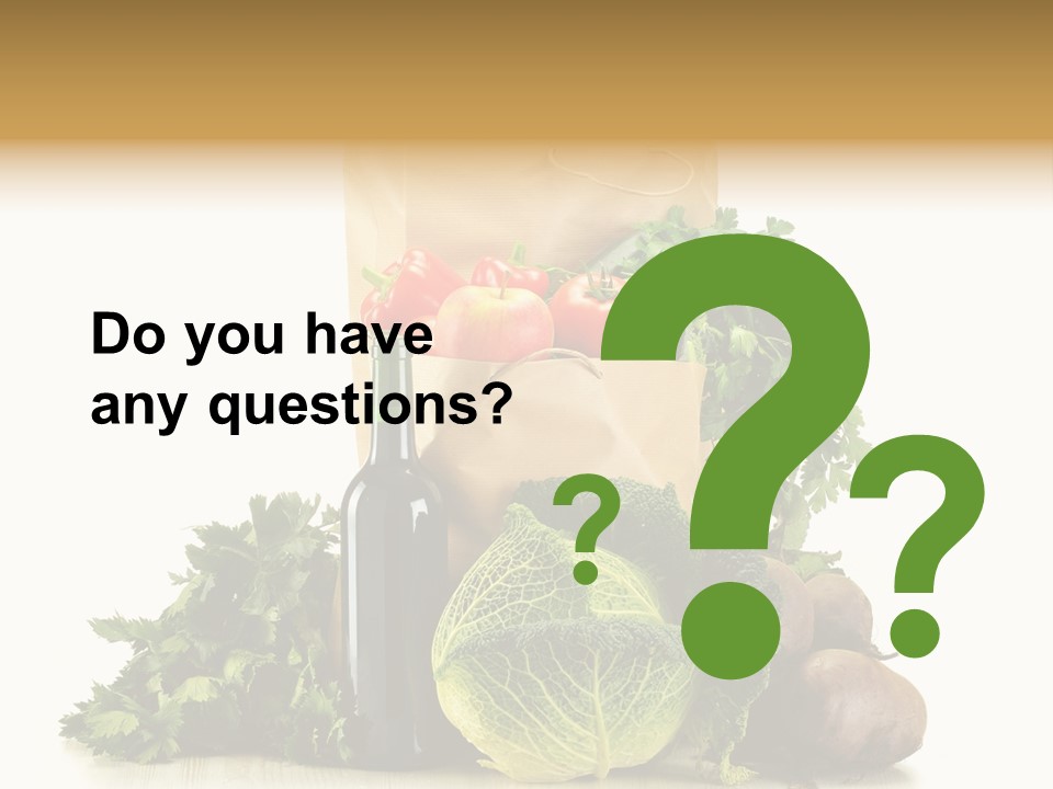 Fresh Grocery Green PowerPoint Template