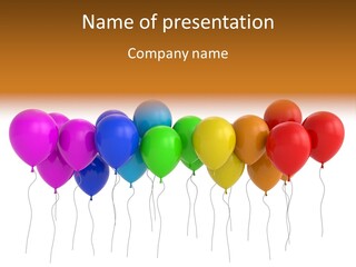 Pink Fly Float PowerPoint Template