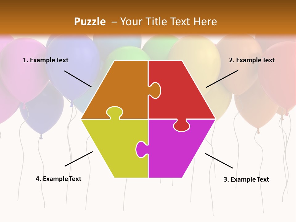 Pink Fly Float PowerPoint Template