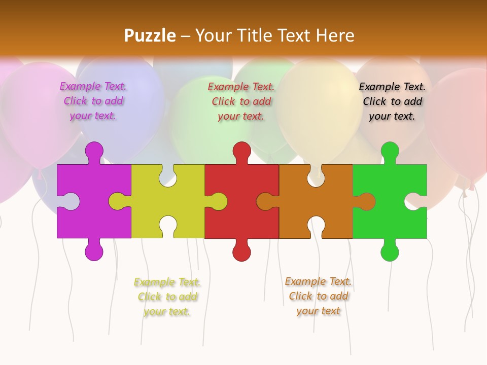 Pink Fly Float PowerPoint Template