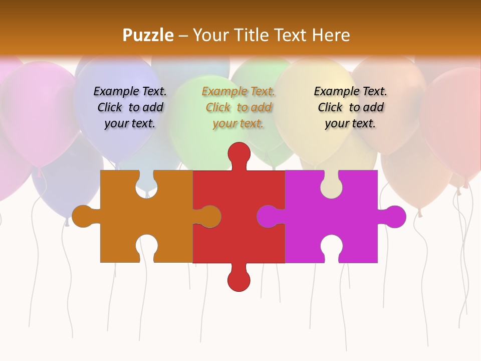 Pink Fly Float PowerPoint Template