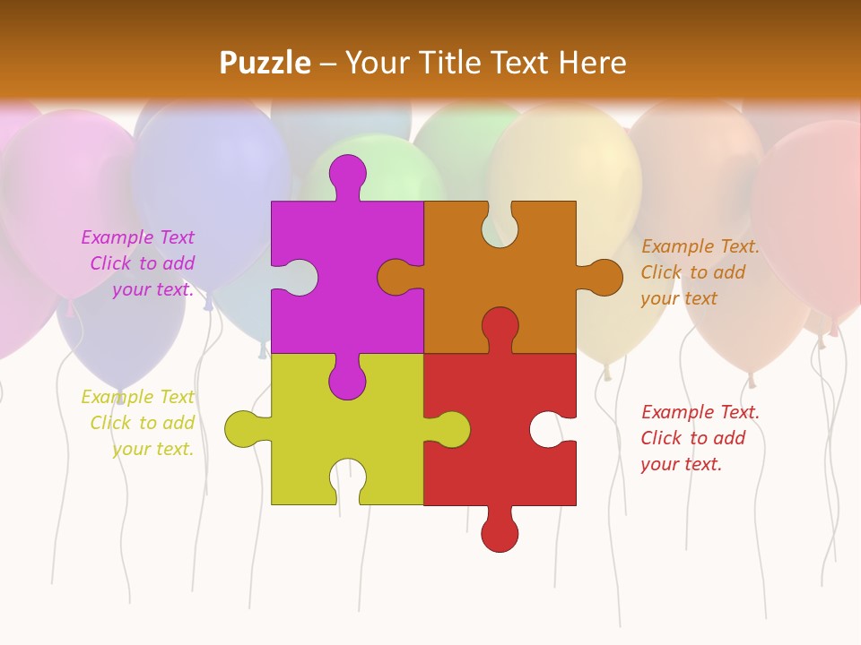 Pink Fly Float PowerPoint Template