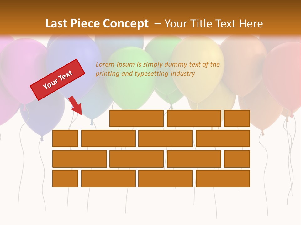 Pink Fly Float PowerPoint Template