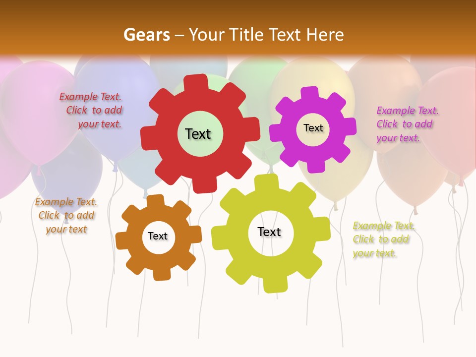 Pink Fly Float PowerPoint Template