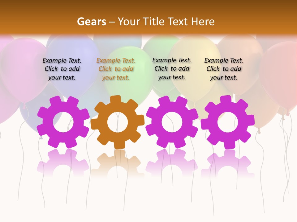 Pink Fly Float PowerPoint Template