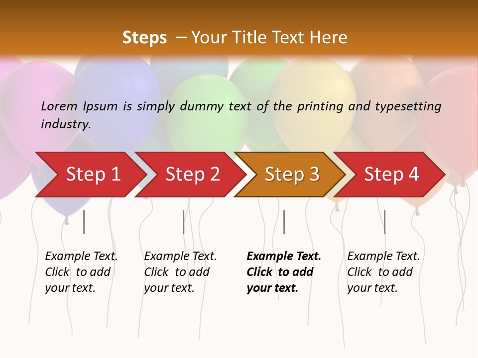 Pink Fly Float PowerPoint Template
