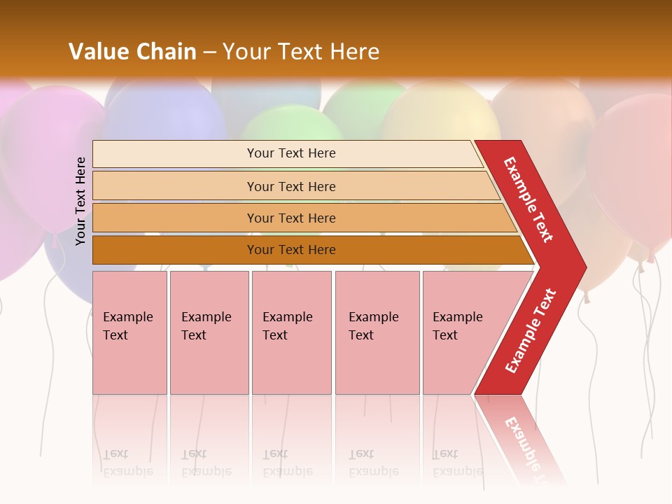 Pink Fly Float PowerPoint Template