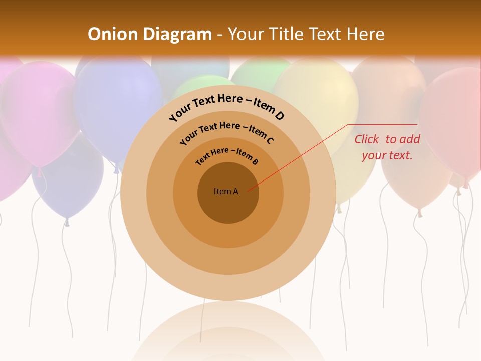 Pink Fly Float PowerPoint Template