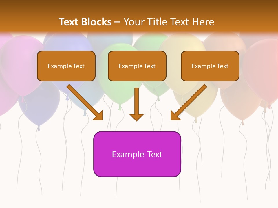 Pink Fly Float PowerPoint Template