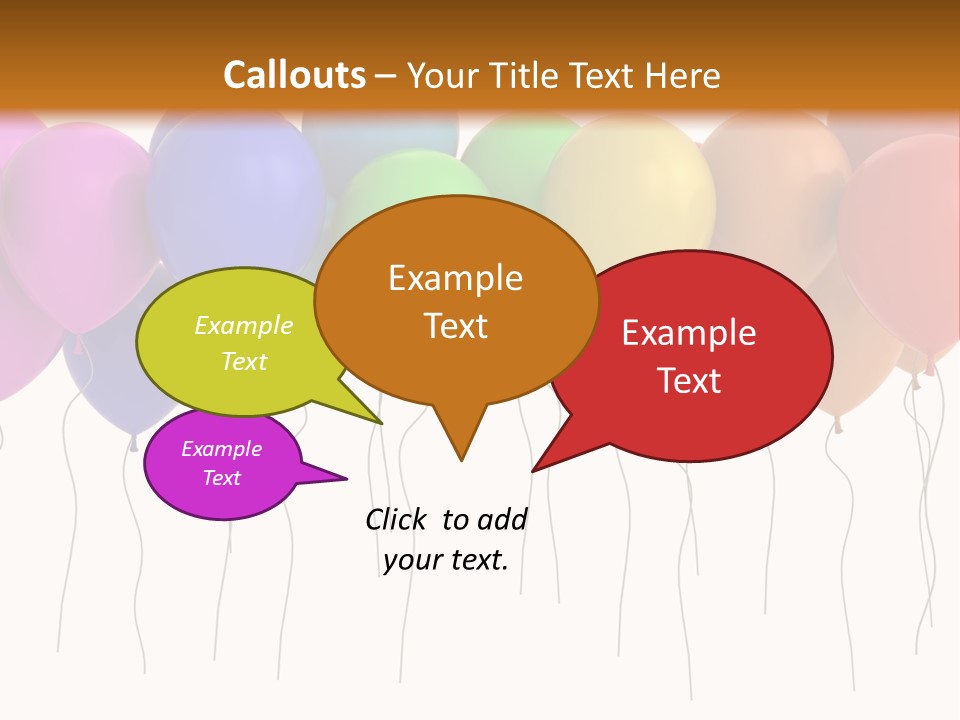 Pink Fly Float PowerPoint Template