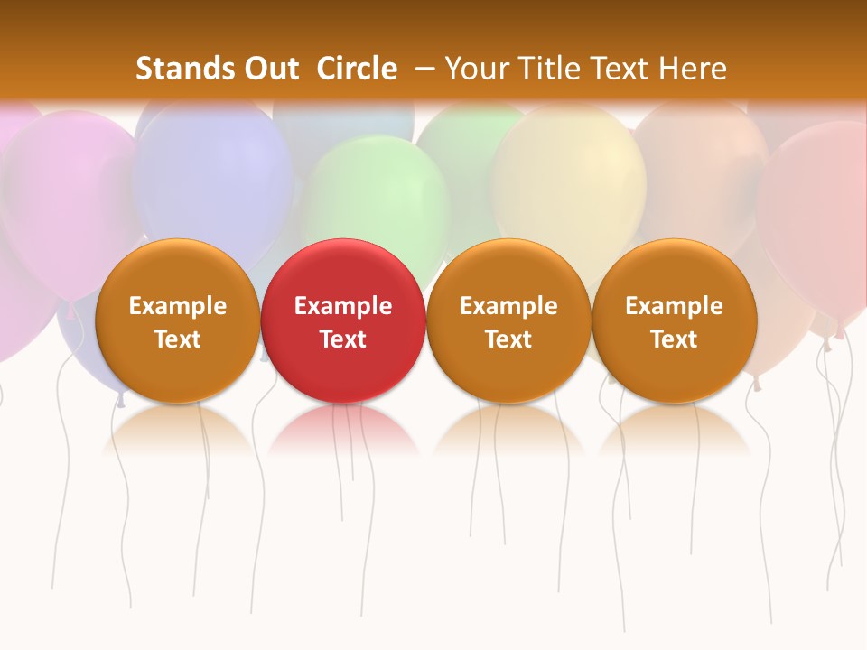 Pink Fly Float PowerPoint Template