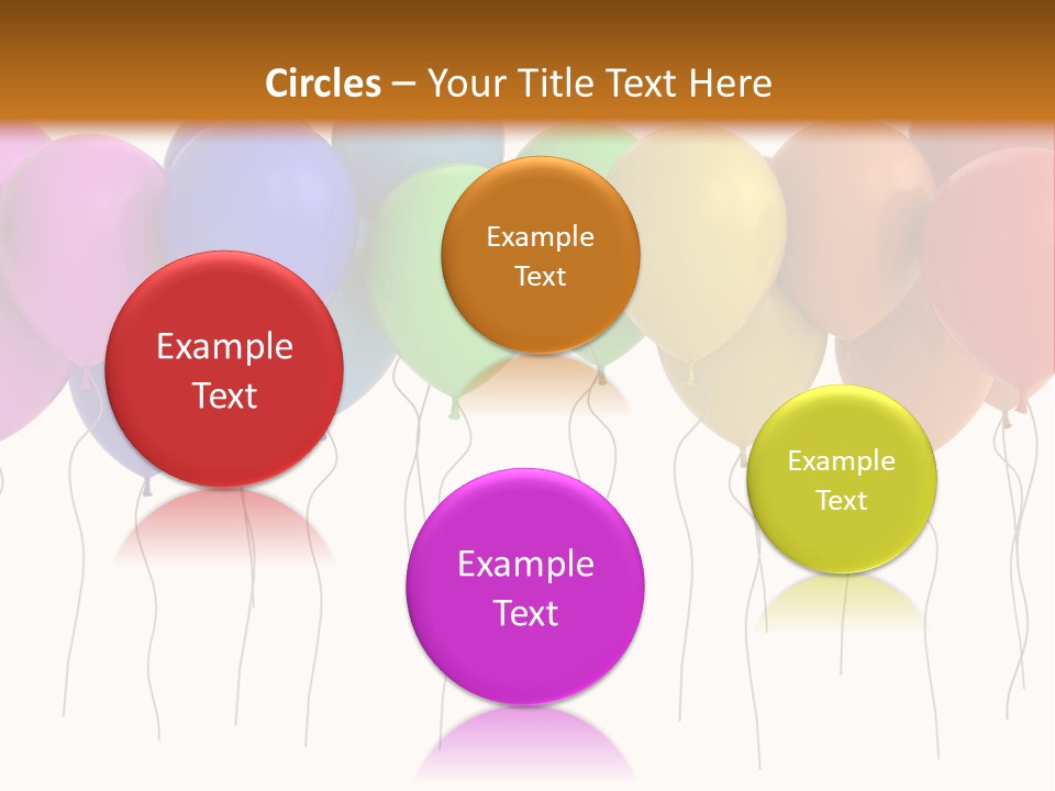 Pink Fly Float PowerPoint Template