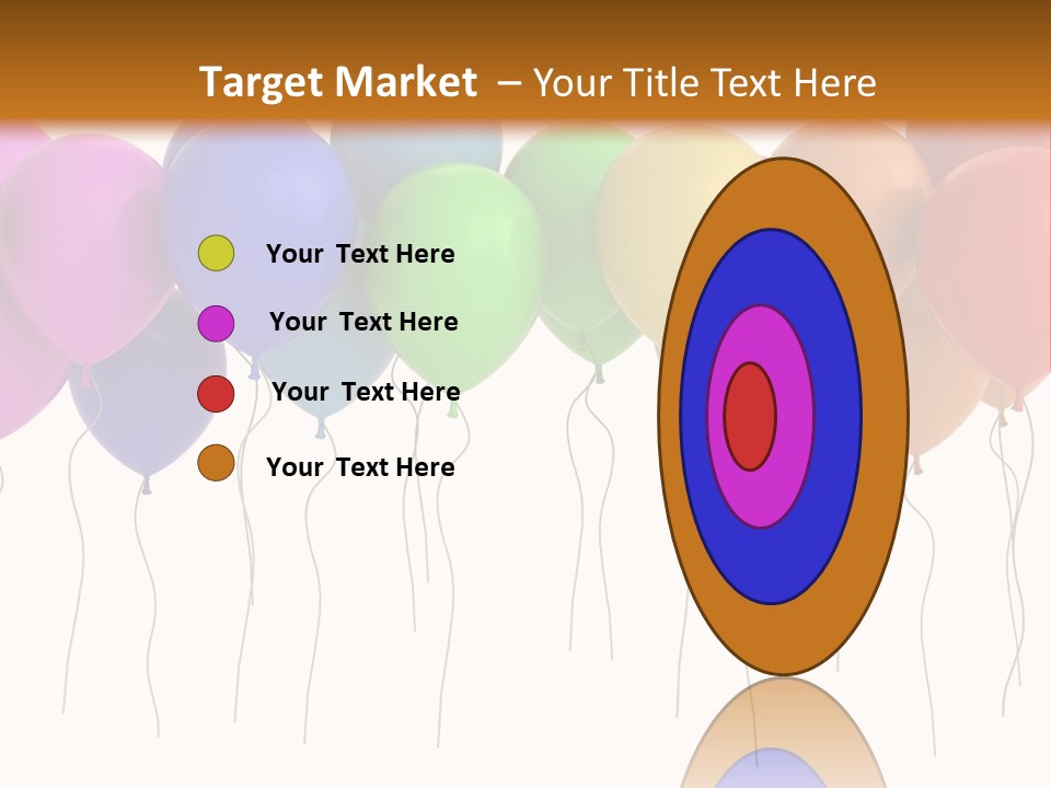 Pink Fly Float PowerPoint Template