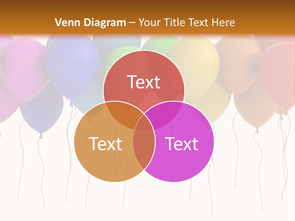 Pink Fly Float PowerPoint Template