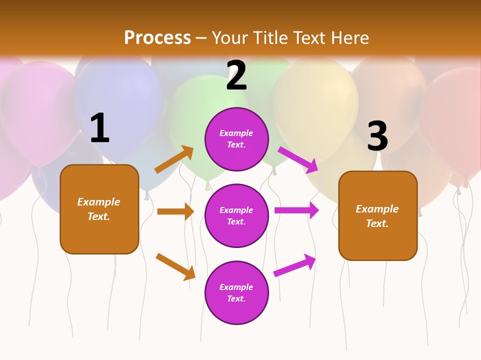 Pink Fly Float PowerPoint Template