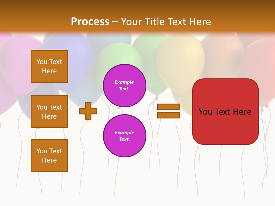 Pink Fly Float PowerPoint Template