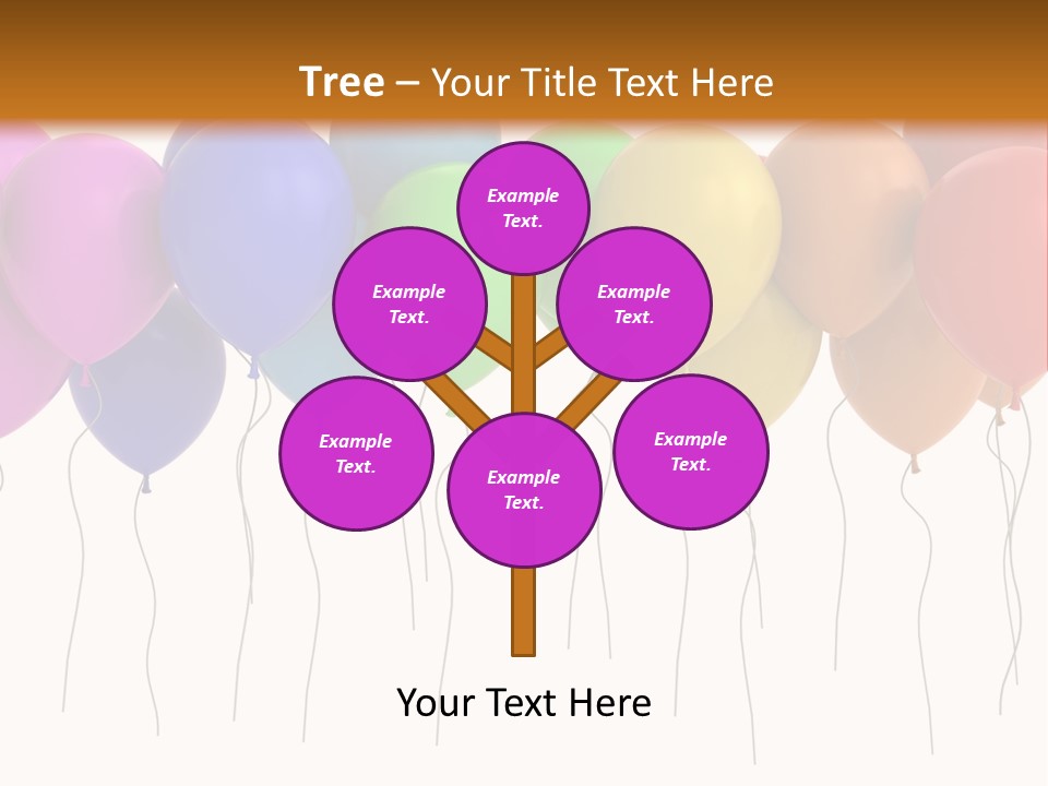 Pink Fly Float PowerPoint Template