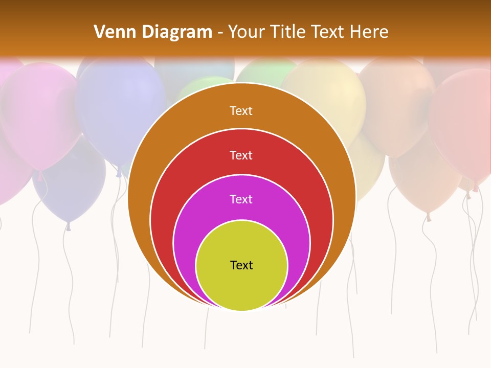 Pink Fly Float PowerPoint Template