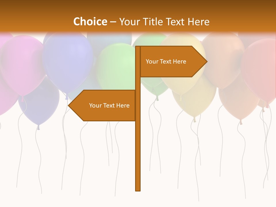 Pink Fly Float PowerPoint Template