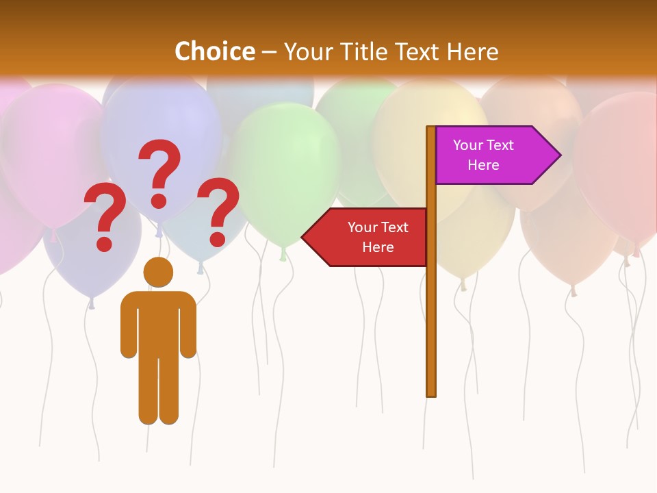 Pink Fly Float PowerPoint Template