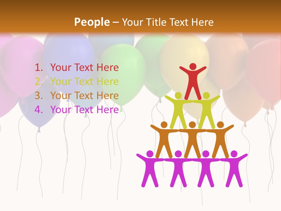 Pink Fly Float PowerPoint Template