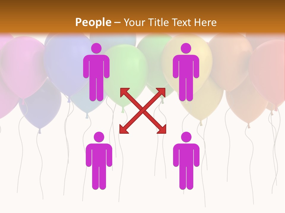 Pink Fly Float PowerPoint Template