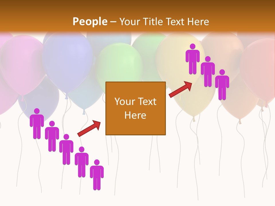 Pink Fly Float PowerPoint Template