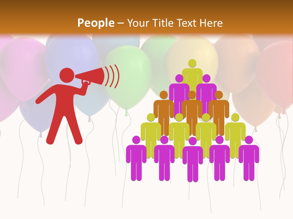 Pink Fly Float PowerPoint Template