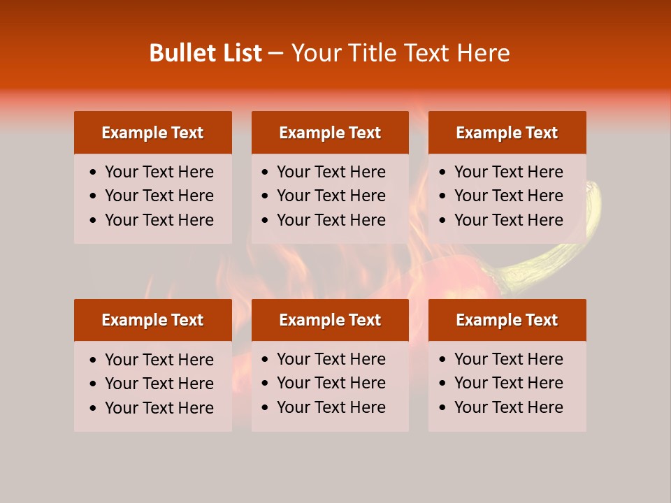 Burning Nutrition Mexico PowerPoint Template
