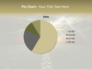 Tribal Sunset Lightning PowerPoint Template