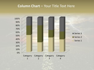 Tribal Sunset Lightning PowerPoint Template