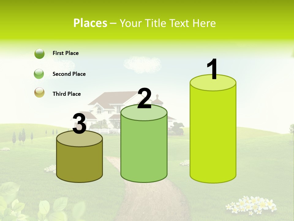 Photo Grass Sky PowerPoint Template