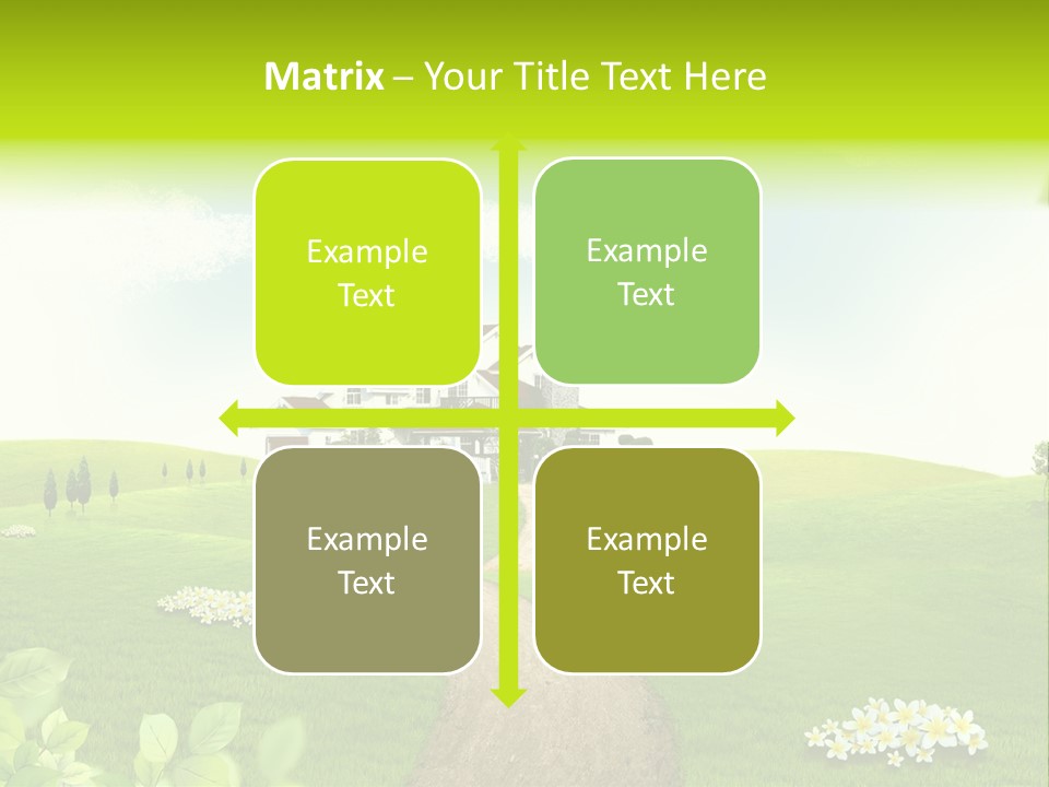 Photo Grass Sky PowerPoint Template