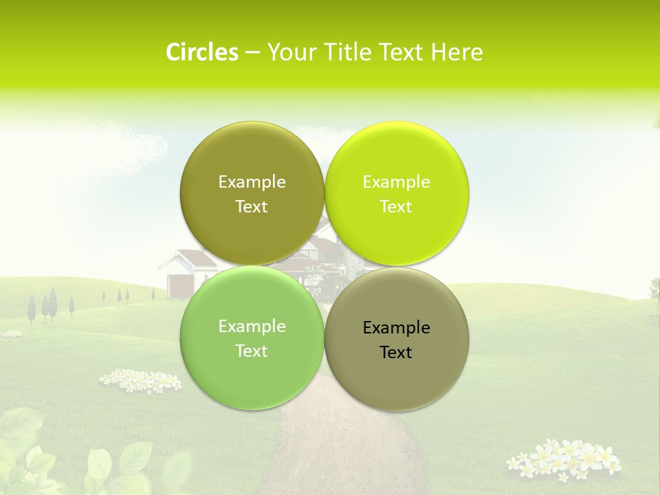 Photo Grass Sky PowerPoint Template