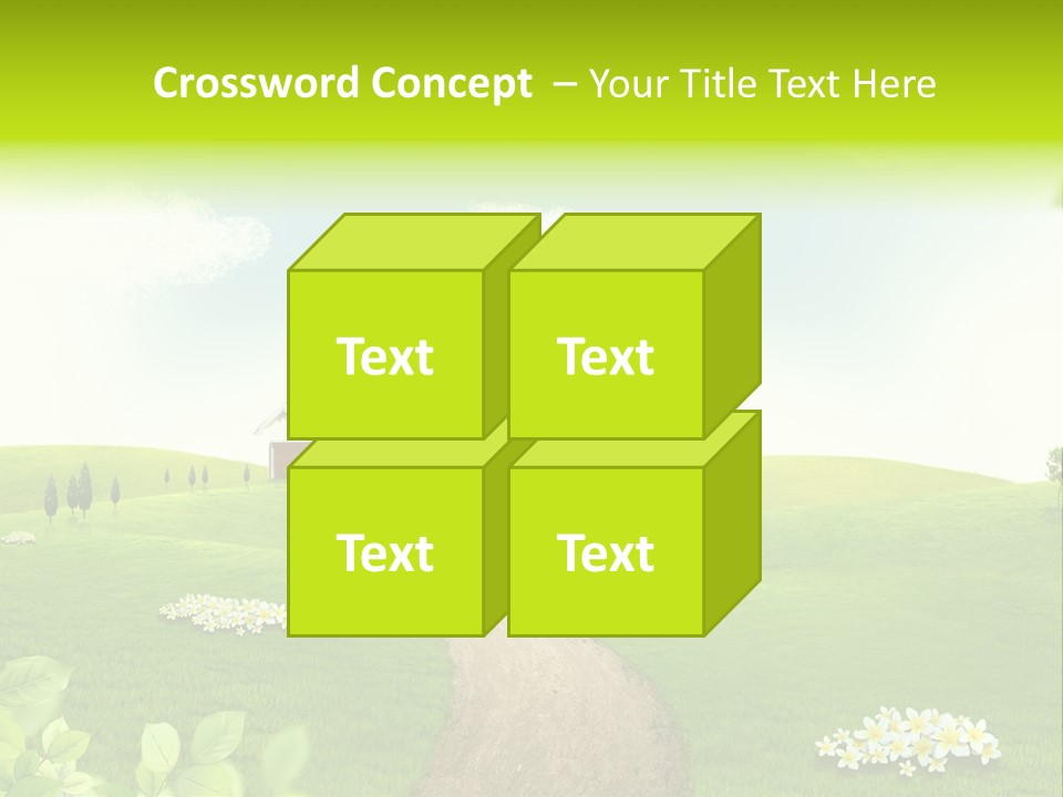 Photo Grass Sky PowerPoint Template