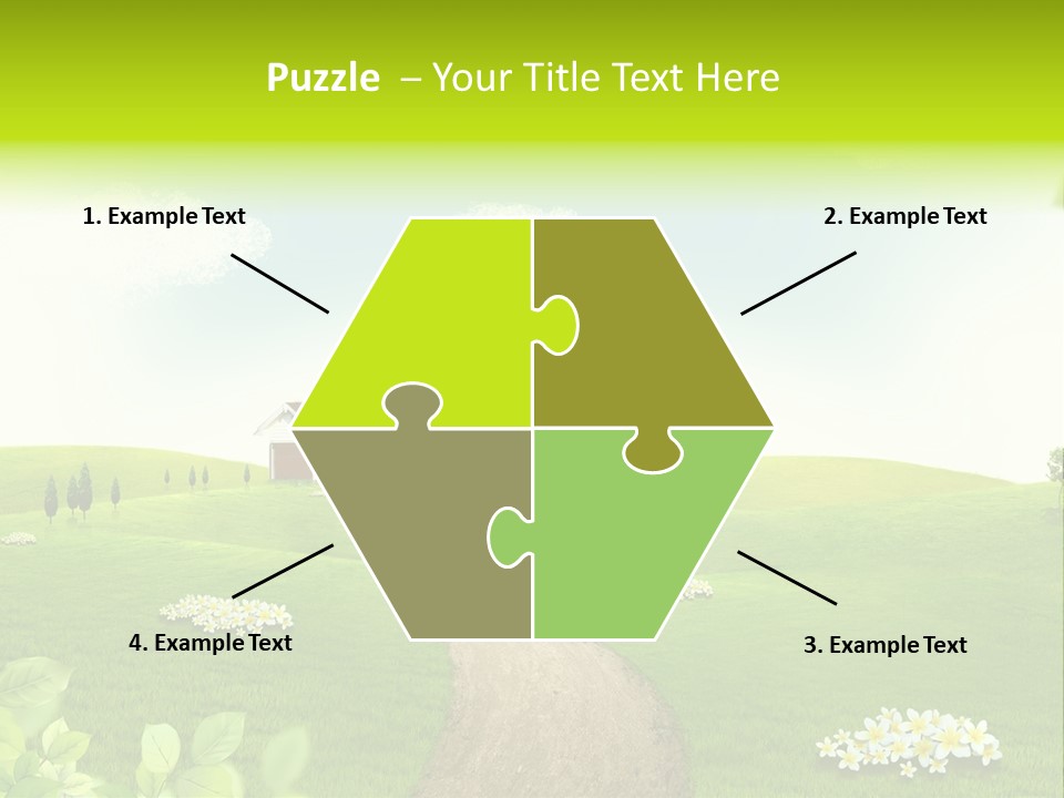 Photo Grass Sky PowerPoint Template