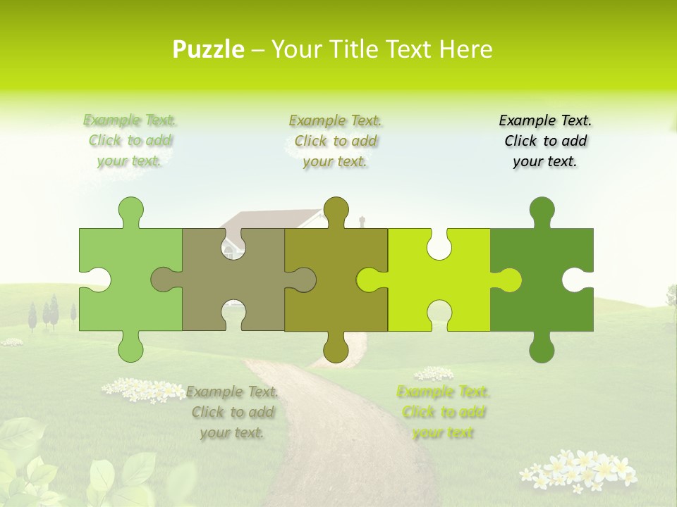 Photo Grass Sky PowerPoint Template