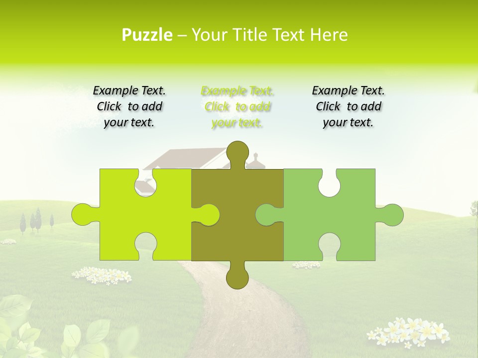 Photo Grass Sky PowerPoint Template