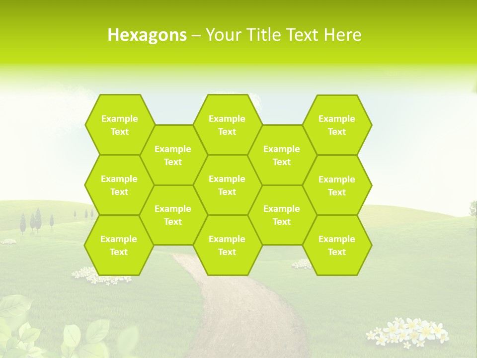 Photo Grass Sky PowerPoint Template