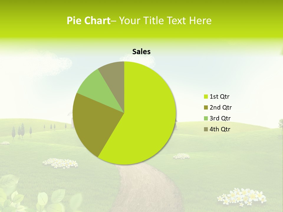 Photo Grass Sky PowerPoint Template